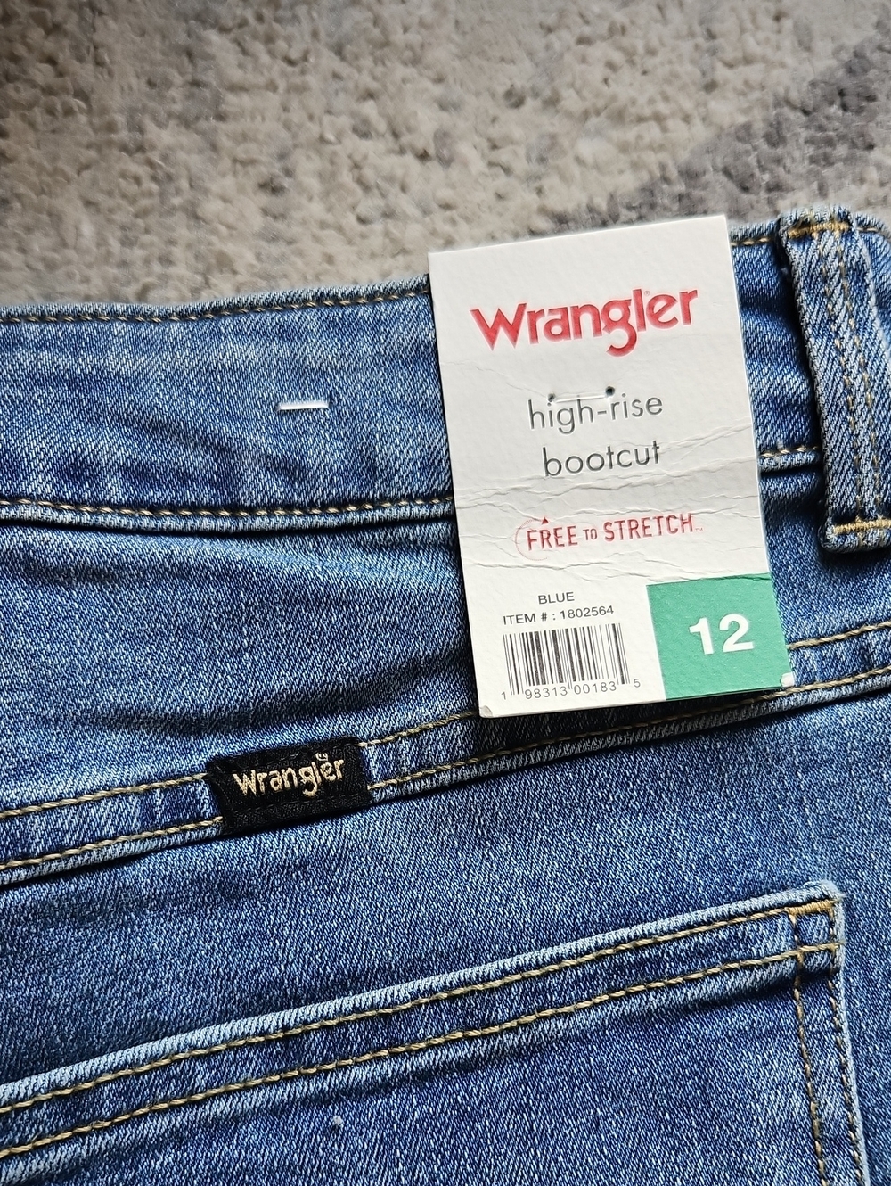 NEW! Wrangler Blue Wash High Rise Bootcut Jeans Multiple Sizes - Picture 9 of 16